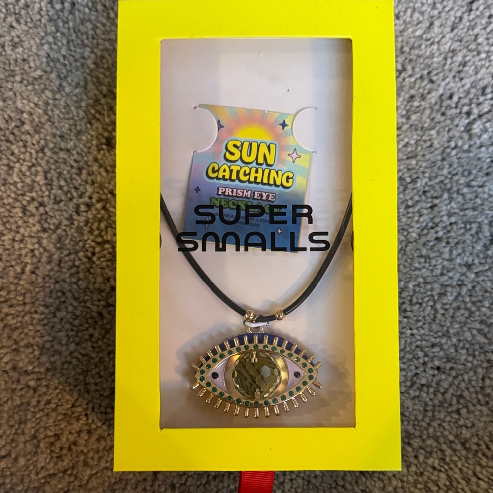 Prism Eye Necklace - Black and Gold